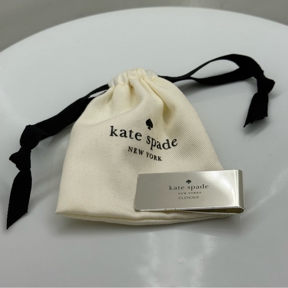 Kate Spade Lenox “Nest Egg” Silver-Plated Money Clip with Pouch - Picture 1 of 9